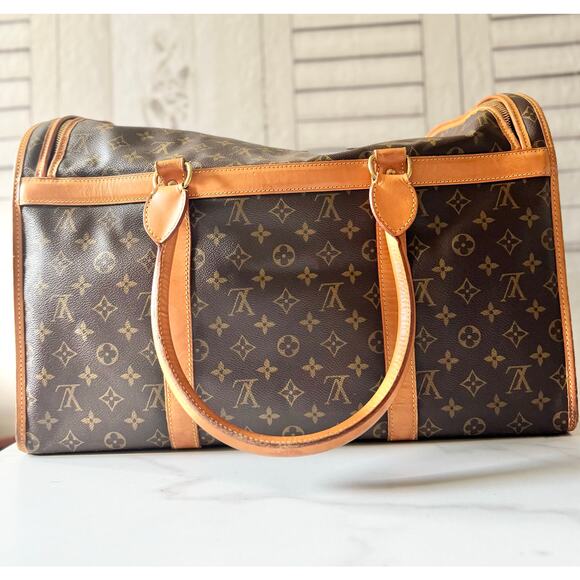 Louis Vuitton Monogram Sac Chien 50 Pet Carrier - Picture 2 of 13